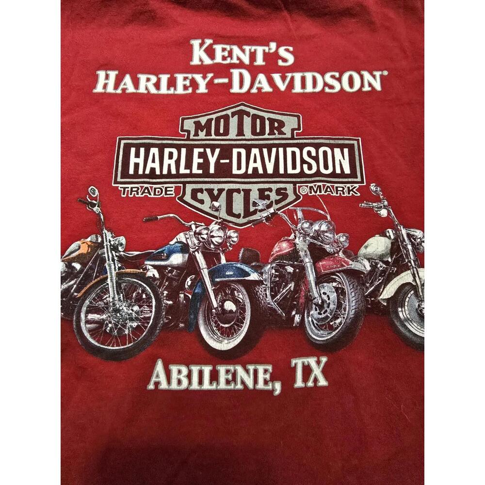 Vintage Harley Davidson T Shirt XL Kent's Harley Davidson Abiline TX